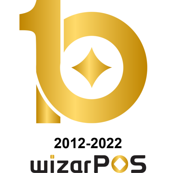 WizarPOS 10th anniversary logo